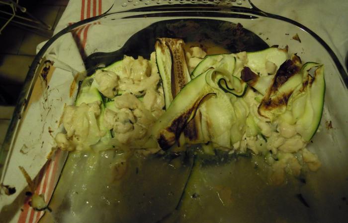 R�gime Dukan (recette minceur) : Lasagne de courgettes et poulet #dukan https://www.proteinaute.com/recette-lasagne-de-courgettes-et-poulet-4479.html