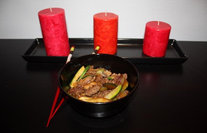 Régime Dukan (recette minceur) : Steak haché à la chinoise #dukan https://www.proteinaute.com/recette-steak-hache-a-la-chinoise-4480.html