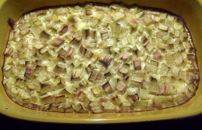 Régime Dukan (recette minceur) : Clafoutis de rubarbe #dukan https://www.proteinaute.com/recette-clafoutis-de-rubarbe-4489.html