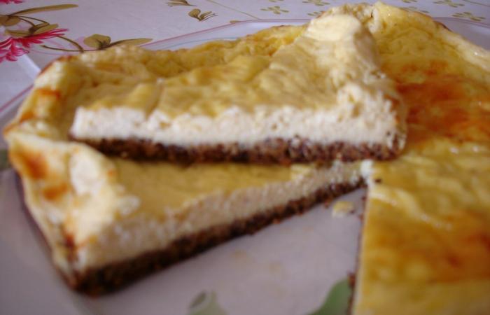 R�gime Dukan (recette minceur) : Cheese cake vanill� #dukan https://www.proteinaute.com/recette-cheese-cake-vanille-4498.html