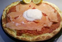 Recette Dukan : Pizza au saumon fumé délicieuse