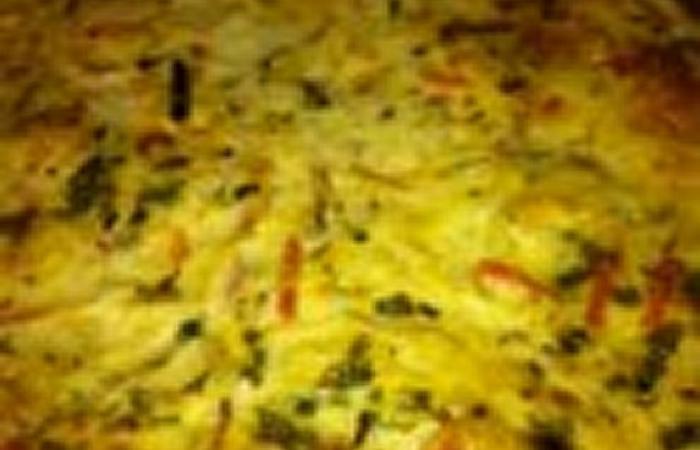 Rgime Dukan (recette minceur) : Quiche au crabe, crevettes et petits lgumes #dukan https://www.proteinaute.com/recette-quiche-au-crabe-crevettes-et-petits-legumes-4615.html