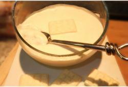 Recette Dukan : Mousse chocolat blanc