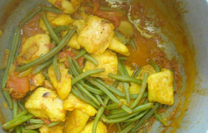 R�gime Dukan (recette minceur) : Carri poisson aux haricots verts #dukan https://www.proteinaute.com/recette-carri-poisson-aux-haricots-verts-4665.html