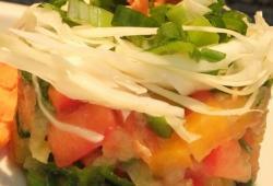 Recette Dukan : Salade de poivrons et choux / pommes