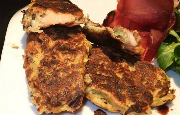 Régime Dukan (recette minceur) : Galettes de courgette et saumon #dukan https://www.proteinaute.com/recette-galettes-de-courgette-et-saumon-4706.html