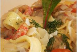 Recette Dukan : Tagliatelles dudu b�chamel queues �crevisses