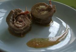 Recette Dukan : Roul� de veau au jambon et fromage frais