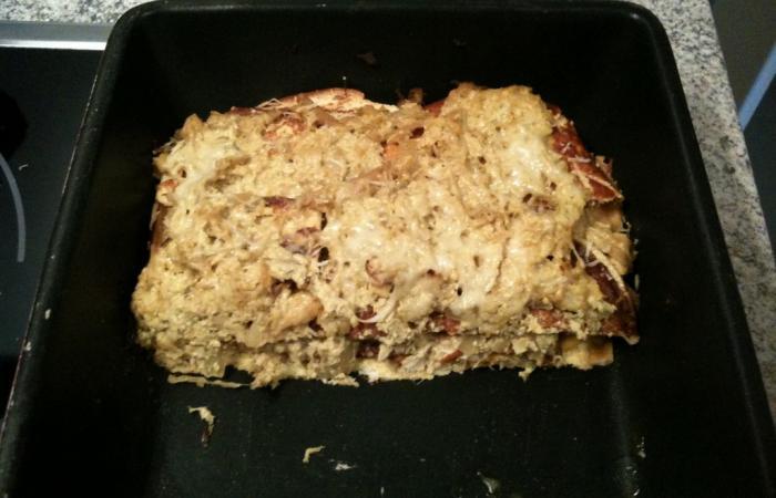 Régime Dukan (recette minceur) : Reste de Poulet rôti façon lasagnes #dukan https://www.proteinaute.com/recette-reste-de-poulet-roti-facon-lasagnes-4790.html