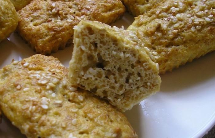 Rgime Dukan (recette minceur) : Mini cake au thon et au graines de ssame #dukan https://www.proteinaute.com/recette-mini-cake-au-thon-et-au-graines-de-sesame-4806.html