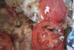 Recette Dukan : Blanc de poulet et sa fondue de poireaux en papillote