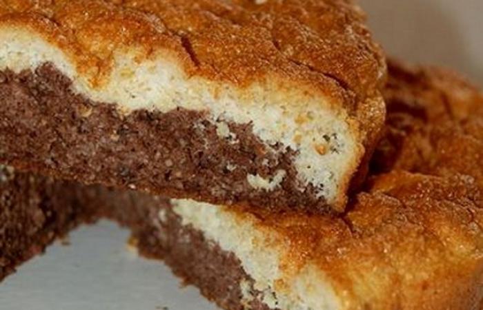 R�gime Dukan (recette minceur) : Marbre chocolat vanille #dukan https://www.proteinaute.com/recette-marbre-chocolat-vanille-4898.html