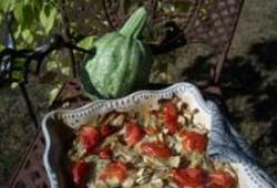 Recette Dukan : Gratin de courgettes, panais et tomates