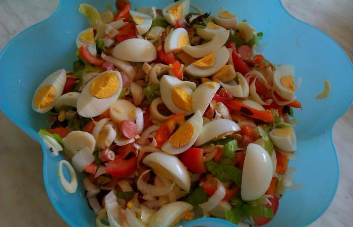 Régime Dukan (recette minceur) : Salade  #dukan https://www.proteinaute.com/recette-salade-4943.html