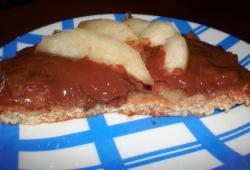 Recette Dukan : Subtile alliance poire chocolat  amande amre (sans jaune d'oeuf)