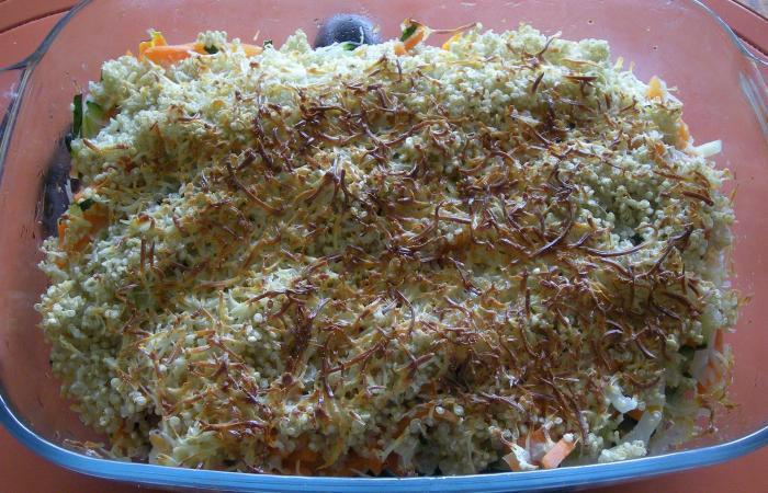 R�gime Dukan (recette minceur) : Gratin de julienne de l�gumes et de quinoa bio #dukan https://www.proteinaute.com/recette-gratin-de-julienne-de-legumes-et-de-quinoa-bio-5045.html