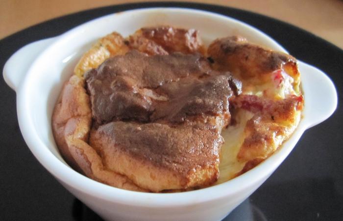 R�gime Dukan (recette minceur) : Souffl� � la ciboulette et jambon fum� #dukan https://www.proteinaute.com/recette-souffle-a-la-ciboulette-et-jambon-fume-5060.html