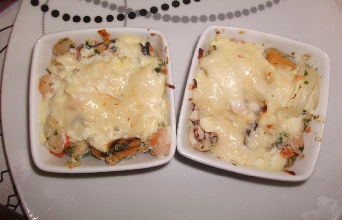 R�gime Dukan (recette minceur) : Gratin fruits de mer #dukan https://www.proteinaute.com/recette-gratin-fruits-de-mer-5090.html
