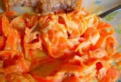 Recette Dukan : Tagliatelles de carotte à la carbonara