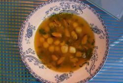 R�gime Dukan, la recette Bouillon aux moules et Coquilles saint Jacques safran�