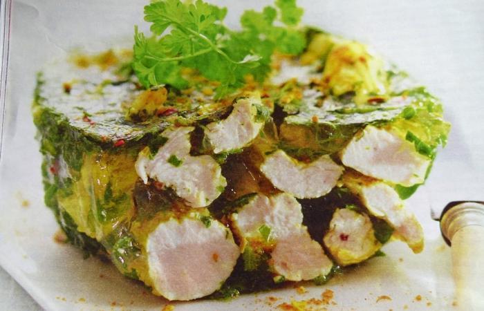 R�gime Dukan (recette minceur) : Terrine fra�cheur � la dinde au curry et aux herbes #dukan https://www.proteinaute.com/recette-terrine-fraicheur-a-la-dinde-au-curry-et-aux-herbes-5277.html