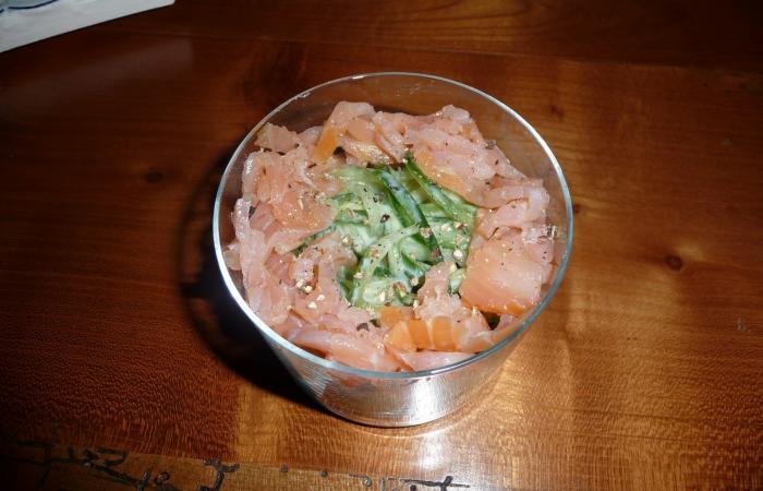 Régime Dukan (recette minceur) : Spaghetti de concombre et saumon #dukan https://www.proteinaute.com/recette-spaghetti-de-concombre-et-saumon-528.html