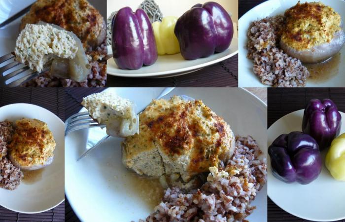 R�gime Dukan (recette minceur) : Poivrons farcis au poulet #dukan https://www.proteinaute.com/recette-poivrons-farcis-au-poulet-5297.html