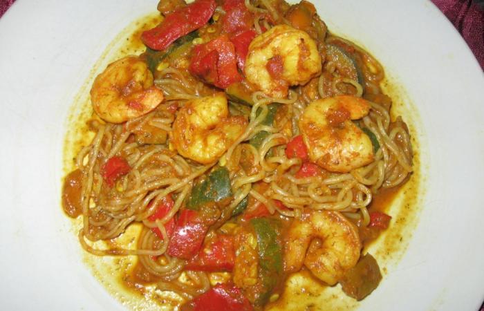 R�gime Dukan (recette minceur) : Konjac aux crevettes #dukan https://www.proteinaute.com/recette-konjac-aux-crevettes-5320.html