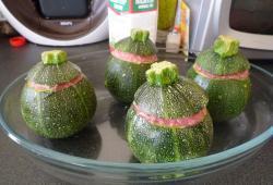 R�gime Dukan, la recette Courgettes rondes farcies