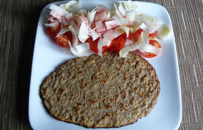 R�gime Dukan (recette minceur) : Galette d'avoine au roquefort et jambon #dukan https://www.proteinaute.com/recette-galette-d-avoine-au-roquefort-et-jambon-5463.html