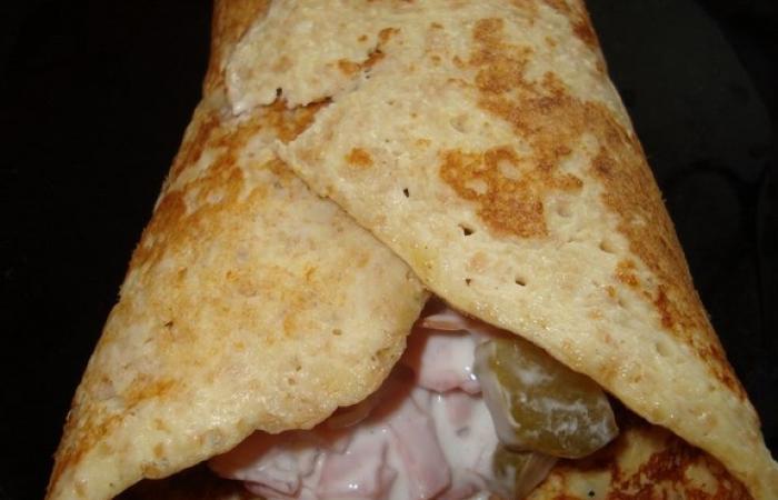 R�gime Dukan (recette minceur) : Wrap de jambons #dukan https://www.proteinaute.com/recette-wrap-de-jambons-5469.html