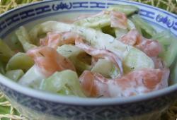 Recette Dukan : Tagliatelles de concombre et saumon fumé