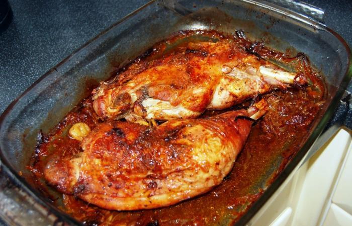 R�gime Dukan (recette minceur) : Cuisse de dinde r�tie d�licieuse #dukan https://www.proteinaute.com/recette-cuisse-de-dinde-rotie-delicieuse-557.html