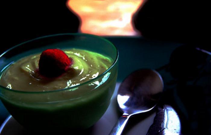 Régime Dukan (recette minceur) : Panna cotta poire-thé matcha #dukan https://www.proteinaute.com/recette-panna-cotta-poire-the-matcha-5612.html