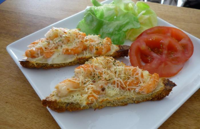 R�gime Dukan (recette minceur) : Toasts aux crevettes #dukan https://www.proteinaute.com/recette-toasts-aux-crevettes-5675.html