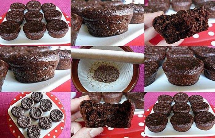 Régime Dukan (recette minceur) : Muffins chocolatés au thym et graines de lin #dukan https://www.proteinaute.com/recette-muffins-chocolates-au-thym-et-graines-de-lin-5748.html