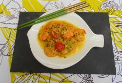 Recette Dukan : Crevettes en mode coco/curry