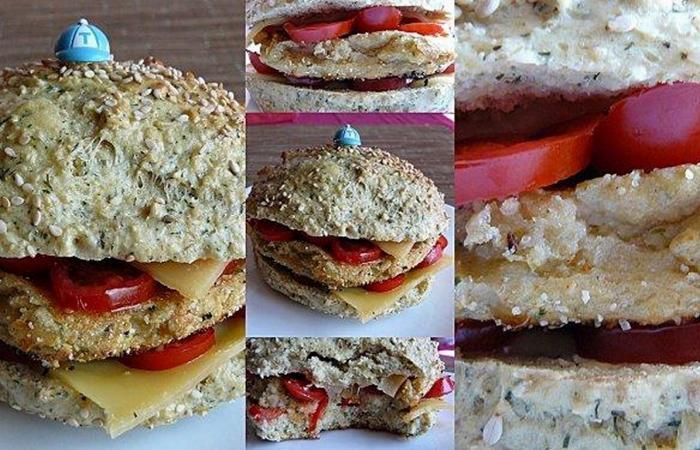 R�gime Dukan (recette minceur) : Crabe burger  #dukan https://www.proteinaute.com/recette-crabe-burger-5813.html
