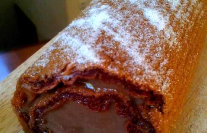 R�gime Dukan (recette minceur) : Roul� 100% chocolat fa�on bounty #dukan https://www.proteinaute.com/recette-roule-100-chocolat-facon-bounty-5872.html