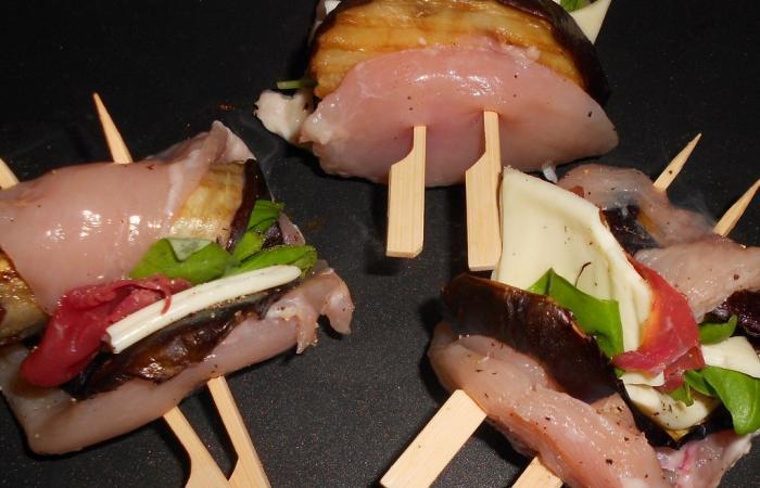 R�gime Dukan (recette minceur) : Roulade de dinde et aubergine gril�e #dukan https://www.proteinaute.com/recette-roulade-de-dinde-et-aubergine-grilee-5992.html