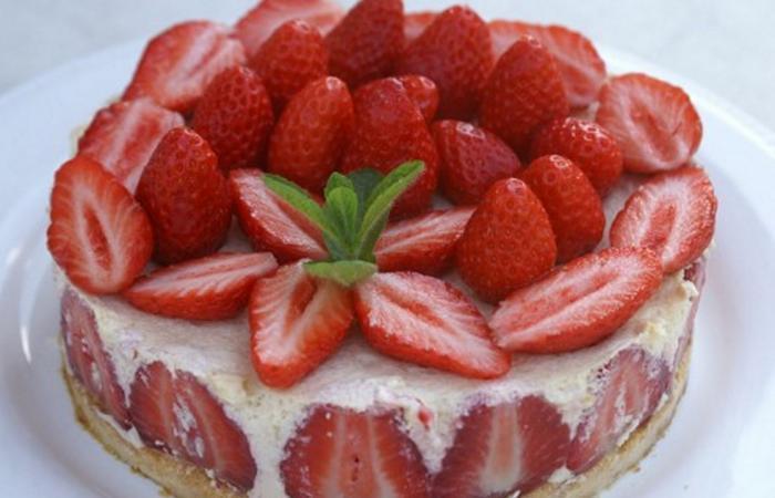 R�gime Dukan (recette minceur) : Fraisier #dukan https://www.proteinaute.com/recette-fraisier-6042.html