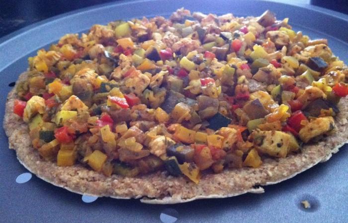 R�gime Dukan (recette minceur) : Pizza dudu aux l�gumes du soleil (excellentissime�!)  #dukan https://www.proteinaute.com/recette-pizza-dudu-aux-legumes-du-soleil-excellentissime-6082.html