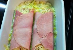 Recette Dukan&nbsp;: Poulet au jambon sur lit de poireaux