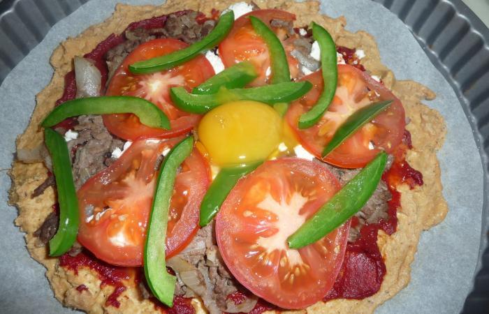 Régime Dukan (recette minceur) : Pizza au boeuf pimenté sans son #dukan https://www.proteinaute.com/recette-pizza-au-boeuf-pimente-sans-son-611.html
