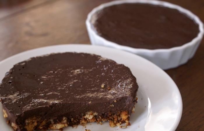 R�gime Dukan (recette minceur) : Tarte au chocolat Truf'fine #dukan https://www.proteinaute.com/recette-tarte-au-chocolat-truf-fine-6169.html
