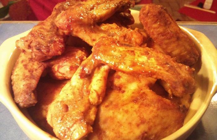 Régime Dukan (recette minceur) : Ailes de poulet épicées à la marocaine #dukan https://www.proteinaute.com/recette-ailes-de-poulet-epicees-a-la-marocaine-6210.html