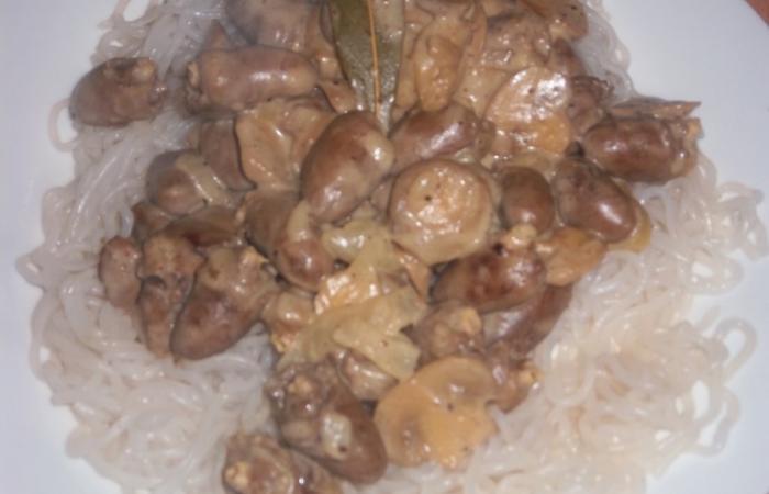 Régime Dukan (recette minceur) : Coeurs de volaille et ses champignons sur un lit de pâtes #dukan https://www.proteinaute.com/recette-coeurs-de-volaille-et-ses-champignons-sur-un-lit-de-pates-6218.html
