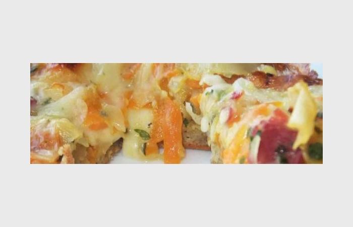 R�gime Dukan (recette minceur) : Tartelette au l�gumes fond de tarte de Krj  #dukan https://www.proteinaute.com/recette-tartelette-au-legumes-fond-de-tarte-de-krj-6390.html