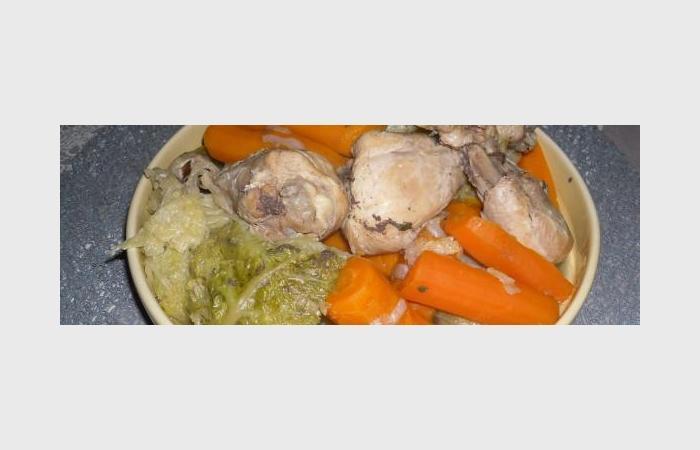 Rgime Dukan (recette minceur) : Pote de lgumes au poulet #dukan https://www.proteinaute.com/recette-potee-de-legumes-au-poulet-6438.html