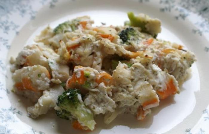 R�gime Dukan (recette minceur) : Gratin de surimi et brocolis � l'origan #dukan https://www.proteinaute.com/recette-gratin-de-surimi-et-brocolis-a-l-origan-6464.html